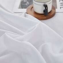 1 Stück einfarbiges gewaschenenes gebürstetes Spannbetttuch (ohne Kissenbezug), minimalistischer japanischer Stil, weiches gebürstetes Spannbetttuch, hautfreundlich, für alle Jahreszeiten geeignet, rutschfest, 360-Grad Rundumschutz, Studentenwohnheim, Makaron Farben, 10 Größen - Weiss - Übersicht 7