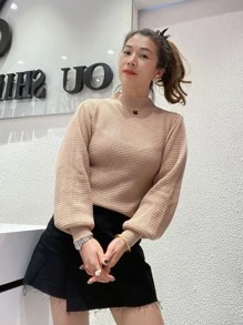 Women Sweaters - 藕粉色 - 查看 1