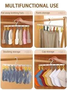 1 perchero para gorras, perchero para colgar sombreros para exhibición de armario de habitación de perchas, Clips de almacenamiento para colgar gorras de bola, regalo para hombres, niños y mujeres - Blanco - Ver 9