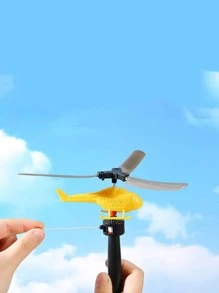 5pcs Random Color Outdoor Tethered Helicopter, Outdoor Bamboo Dragonfly, Birthday Party Small Gift