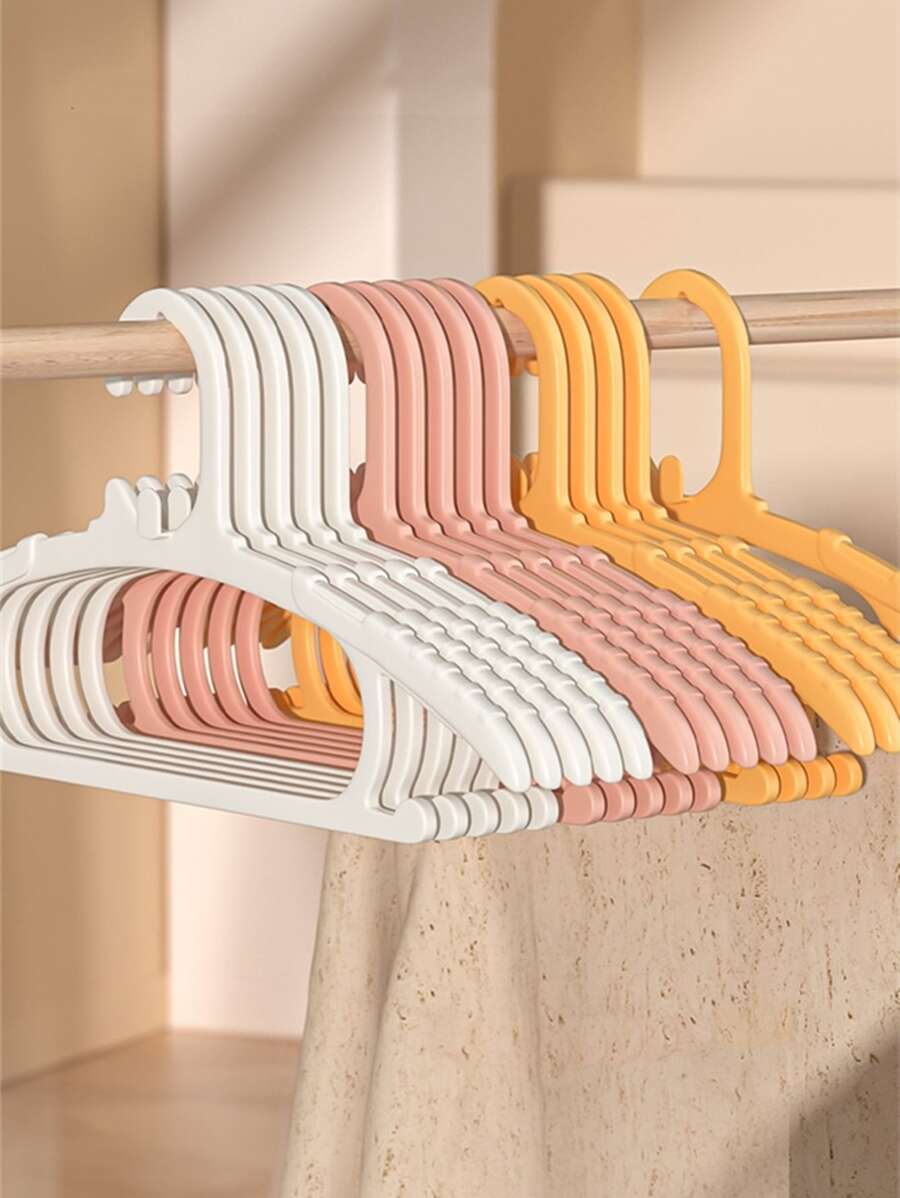1入組孩子們衣架帶連接防滑鉤適用於嬰兒,家用晾衣架,無痕衣架