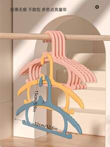 1入組孩子們衣架帶連接防滑鉤適用於嬰兒,家用晾衣架,無痕衣架