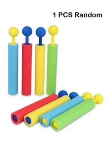 1pc Straight Eva Foam Round Head Water Gun For Summer Beach And Pool Party, Outdoor Toy
