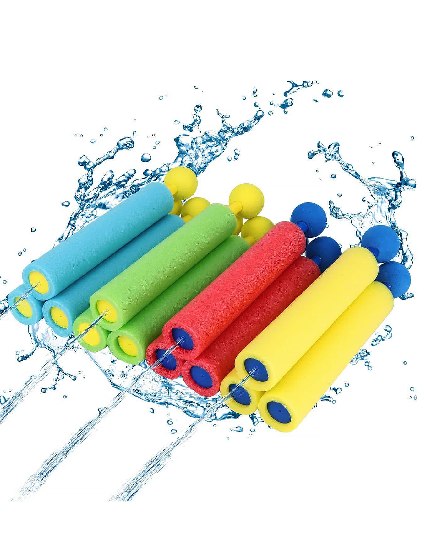 1pc Straight Eva Foam Round Head Water Gun For Summer Beach And Pool Party, Outdoor Toy