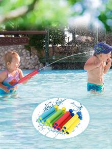 1pc Straight Eva Foam Round Head Water Gun For Summer Beach And Pool Party, Outdoor Toy
