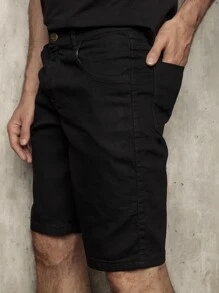 Men Shorts - 黑色 - 查看 4