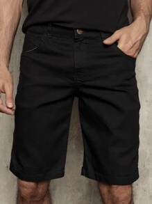 Men Shorts - 黑色 - 查看 1