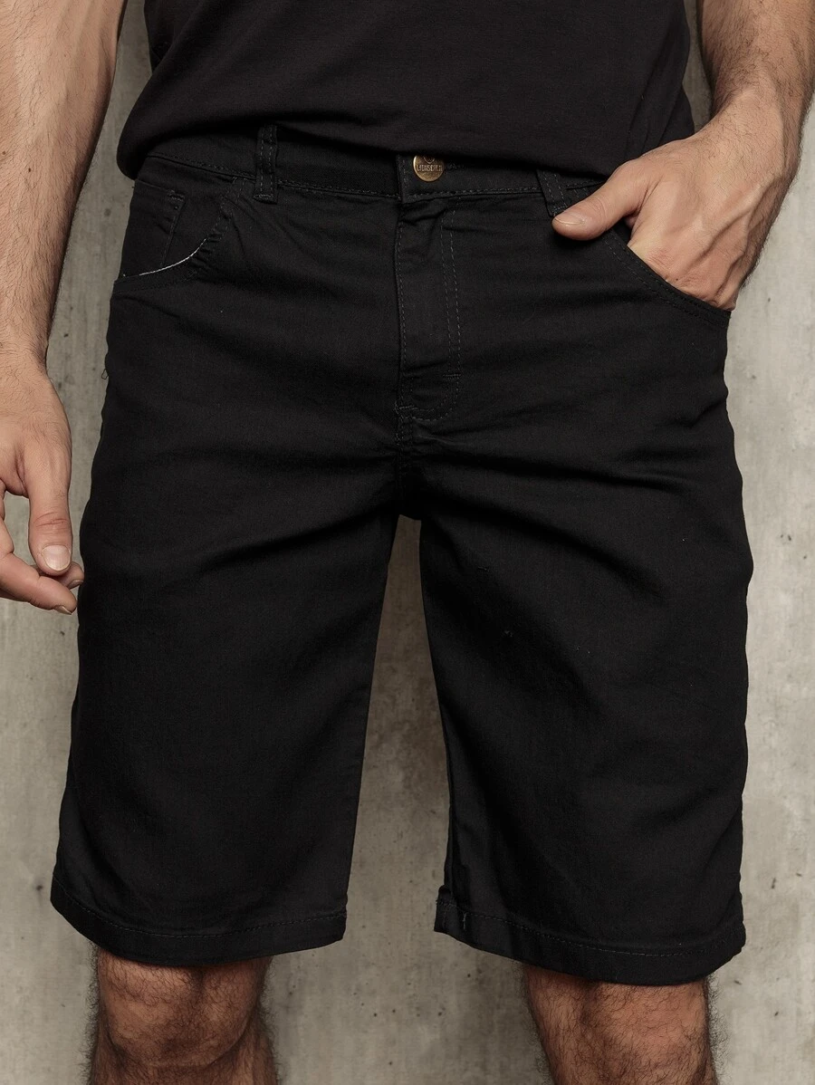 Men Shorts - 黑色 - 查看 1