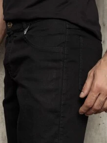 Men Shorts - 黑色 - 查看 3