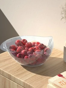 1入組多功能米洗滌器和瀝水籃適用於水果和蔬菜 - 無色 - 查看 3