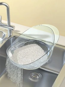 1入組多功能米洗滌器和瀝水籃適用於水果和蔬菜 - 無色 - 查看 1