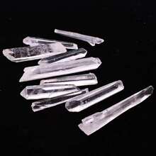 100g天然白水晶六角柱指狀晶體礦物標本3-5cm粗石 - 無色 - 查看 5