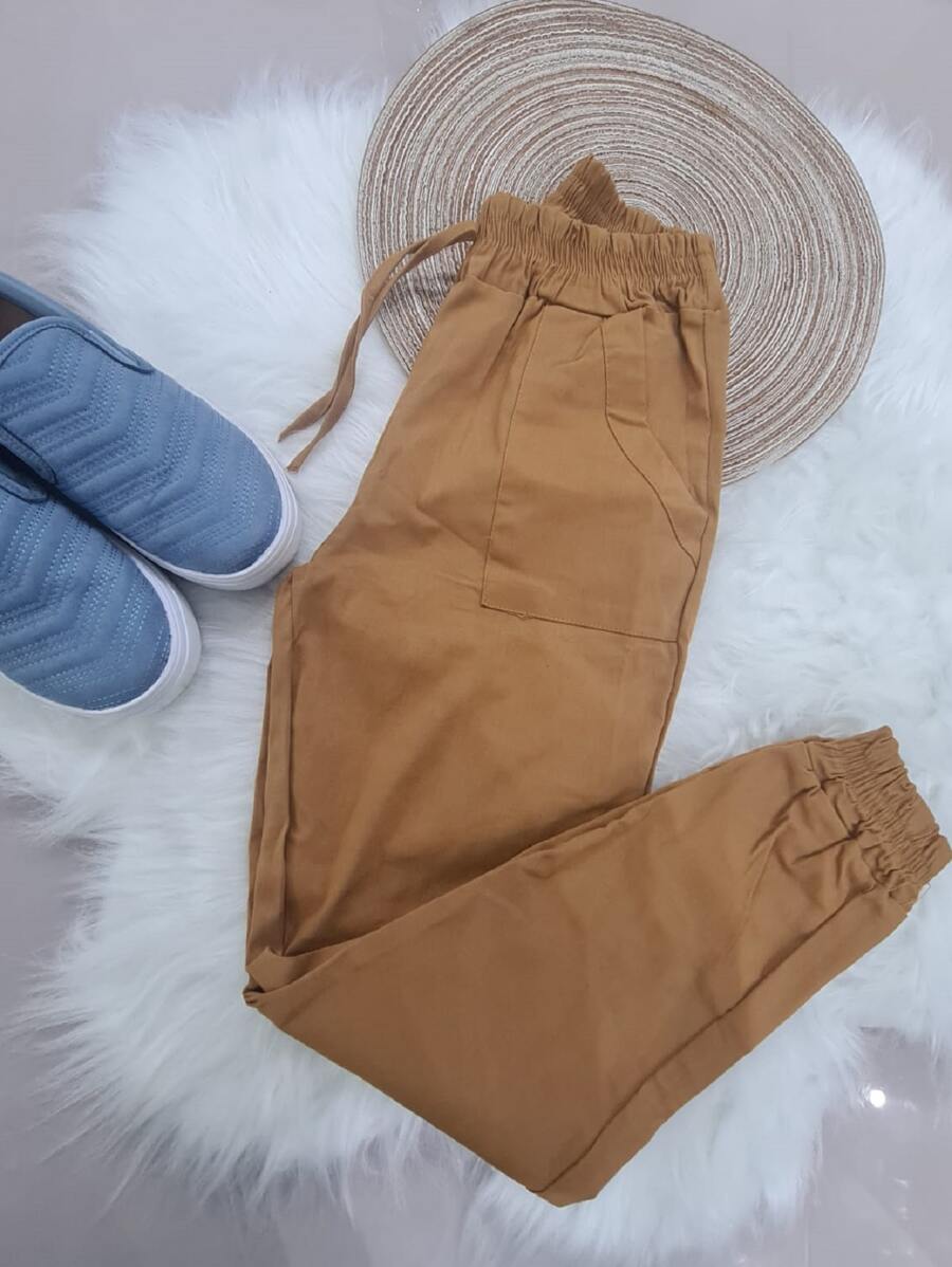 Women Pants - Lạc đà - Xem 1
