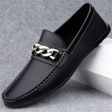 Men's Versatile, Fashionable And Comfortable Loafers - Black - View 2