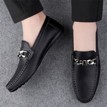 Men's Versatile, Fashionable And Comfortable Loafers - Black - View 3
