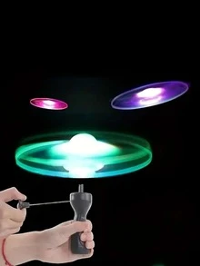 Juguete ocio & entretenimiento brillante en oscuro volador disco - Platillo volador iluminado de juguete para niños - Ver 5