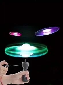 Juguete ocio & entretenimiento brillante en oscuro volador disco - Platillo volador iluminado de juguete para niños - Ver 1