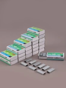 1/2 Box mit 1000 Stücke Heftklammern, geeignet für Studenten & Büromitarbeiter, Schulmaterial