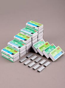1/2 Box mit 1000 Stücke Heftklammern, geeignet für Studenten & Büromitarbeiter, Schulmaterial
