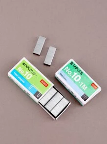 1/2 Box mit 1000 Stücke Heftklammern, geeignet für Studenten & Büromitarbeiter, Schulmaterial