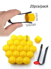 Yellow Car Tire Valve Cap - Yellow - View 3