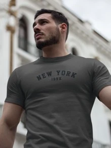 Men T-Shirts - 深灰色 - 查看 1