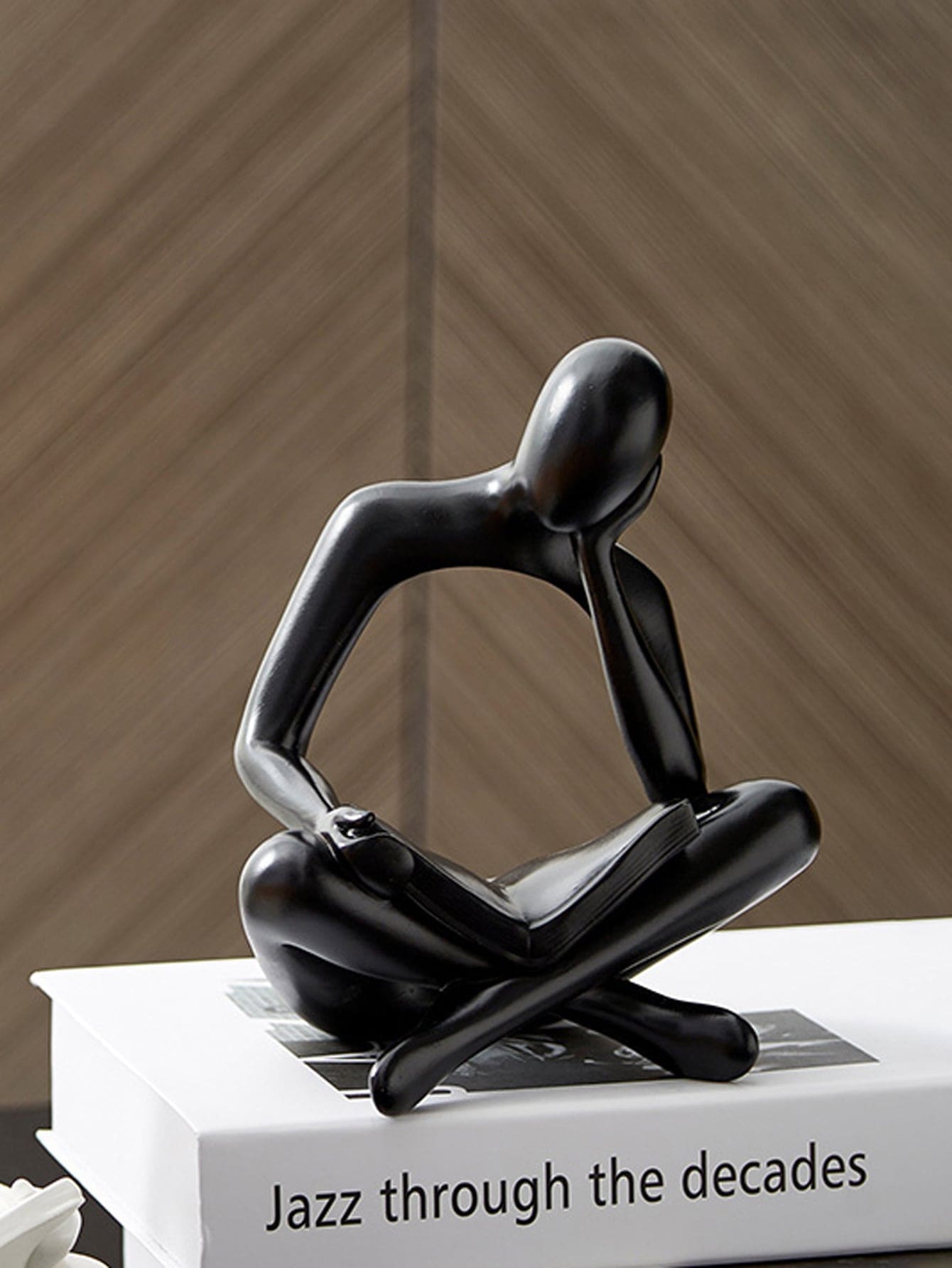 1 bức tượng người trừu tượng đọc sách bằng nhựa, thích hợp để trang trí văn phòng, trang trí tốt nghiệp, trang trí phòng ngủ, quà tặng sinh nhật, trang trí phòng, quà tặng giáo viên, quà tặng ngày của mẹ