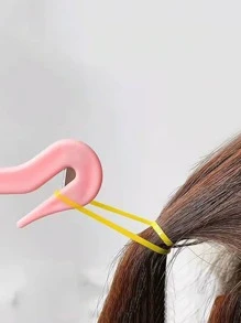 1pc Pink Hair Tie Remover, Simple And Convenient, Does Not Damage Hair, One-Time Elastic Band Removal Tool,Pink Accessories ,Hair Styling Tools