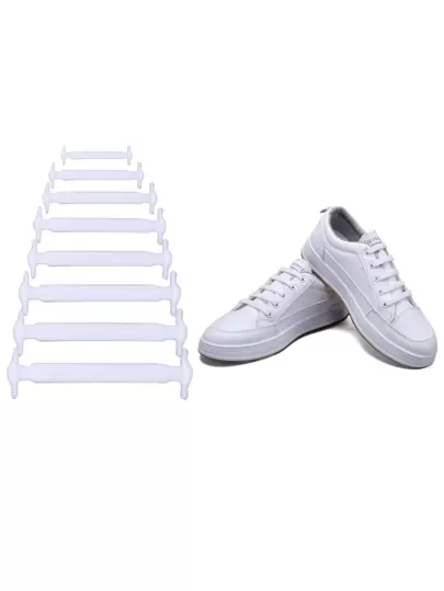 16条免系弹力鞋带扣，创意弹力舒适跑步鞋鞋带，工作风格保暖，适合闺蜜节、狗狗、嘉年华、鞋子、春夏精选、伴娘礼物、房间、卧室装饰、海滩、旅行、男女皆宜、度假、可爱小物