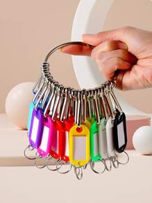 Llavero para , clave Organizador , Llavero Soporte , Llavero con etiqueta , clave almacenamiento , clave Etiquetas , clave Ganchos para propiedad - Beis - Ver 2