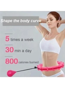 Vòng tập thể dục thông minh không bị rơi, thiết kế có thể điều chỉnh và tháo rời - Hồng - Xem 2