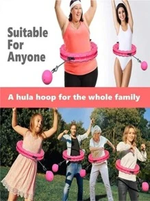 Vòng tập thể dục thông minh không bị rơi, thiết kế có thể điều chỉnh và tháo rời - Hồng - Xem 3