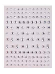 Party Joy 6pcs/pack Star Shaped Mini Rhinestone Stickers For Diy, Acrylic Rhinestone Adhesive Sticker For Face Decoration - Multicolor - View 6