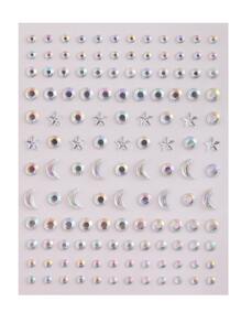 Party Joy 6pcs/pack Star Shaped Mini Rhinestone Stickers For Diy, Acrylic Rhinestone Adhesive Sticker For Face Decoration - Multicolor - View 10