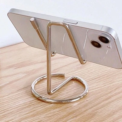 1個 金属 デスクトップ スマホ タブレットスタンド 用 生中継 デコレーション