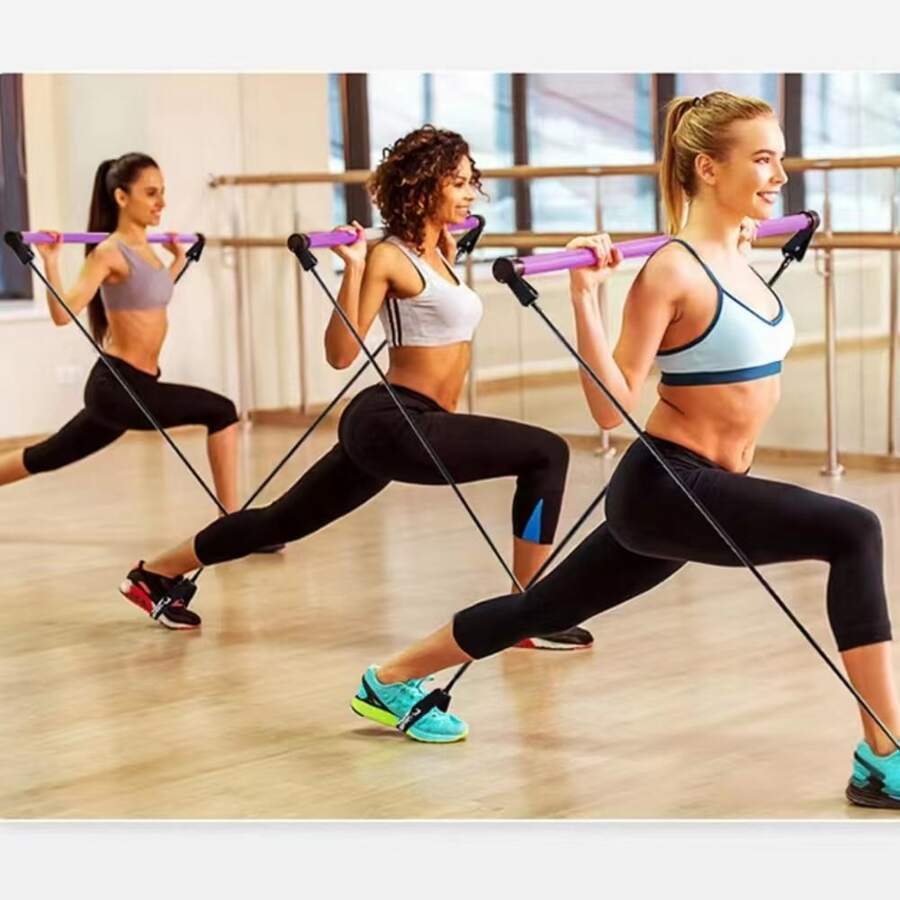 1 pieza Equipo de ejercicio Yoga trasero camilla , pilates - Morado - Ver 1