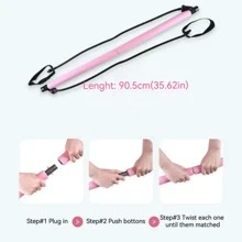 1 pieza Equipo de ejercicio Yoga trasero camilla , pilates - Morado - Ver 2