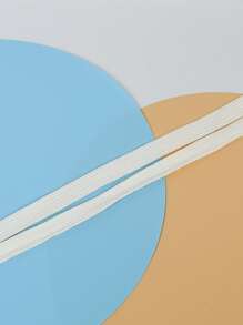 1 對 130 公分時尚金屬鞋頭大平帶鞋帶鞋配件 - 白色 - 查看 5