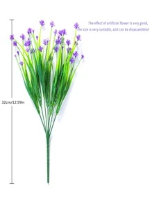 6入組彩色仿真花,UV抵抗的植物適用於室內室外懸掛播種機家庭廚房辦公室花園婚禮裝飾 - 彩色 - 查看 2
