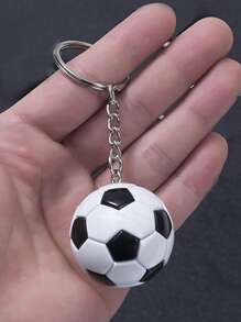 英文字母足球裝飾袋掛,袋配飾禮物,情人節禮物,時尚潮流適用於青少年女孩,女大學生,老師,白領,新手和白領工人,配件,裝飾 - 黑與白 - 查看 2