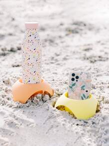 Outdoor Beach Cup Holder Plastic Cup Tray - Multicolor - View 5