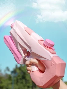 1入組拉出式淋浴水槍孩子們玩具玩水噴霧海灘玩具孩子們減壓水槍 - 粉色 - 查看 1