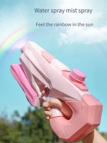 1入組拉出式淋浴水槍孩子們玩具玩水噴霧海灘玩具孩子們減壓水槍 - 粉色 - 查看 5