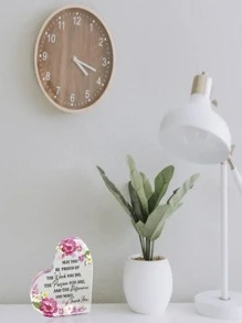 1 piece, acrylic heart-shaped desktop decoration with transparent crystal. Thank you to parents, teachers, friends, and colleagues for your birthday gift - Clear - View 5
