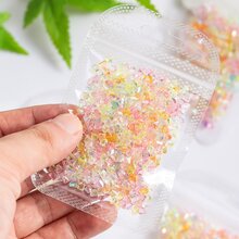 de color mixto de resina Manicura con diamante de imitación decoraciones - Multicolor - Ver 6