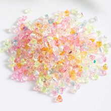 de color mixto de resina Manicura con diamante de imitación decoraciones - Multicolor - Ver 4