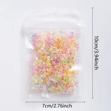 de color mixto de resina Manicura con diamante de imitación decoraciones - Multicolor - Ver 7