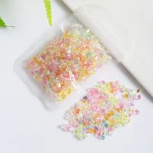 de color mixto de resina Manicura con diamante de imitación decoraciones - Multicolor - Ver 1