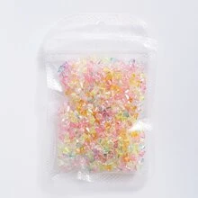 de color mixto de resina Manicura con diamante de imitación decoraciones - Multicolor - Ver 3