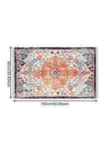 1pc Persian Style Tassel Weave Carpet, Anti-skid Wear-resistant Insulated Living Room Bedroom Decor Rug - Nhiều màu - Xem 4